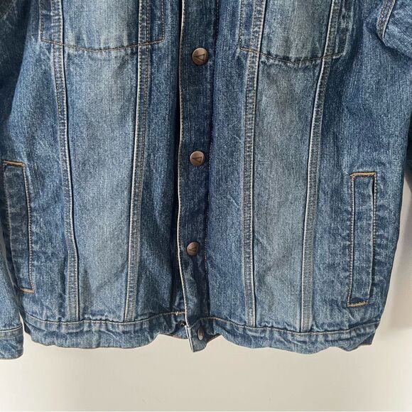 Vintage Medium Wash Zip & Snap Classic Denim Jean Jacket - Picture 10 of 10